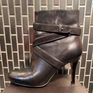 Cole Haan Belted Boot, Air Talia with stacked heel